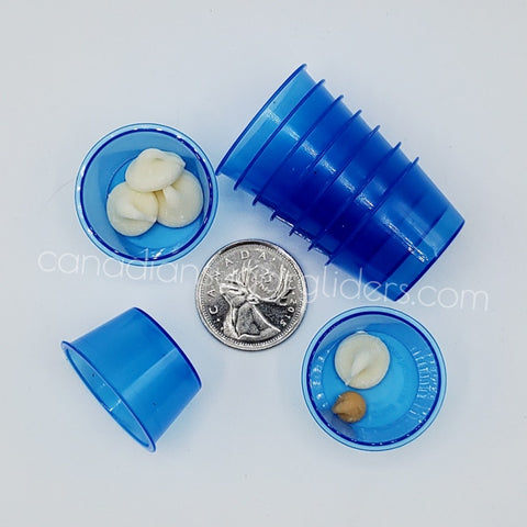 Mini Blue Foraging Cups- 10pc