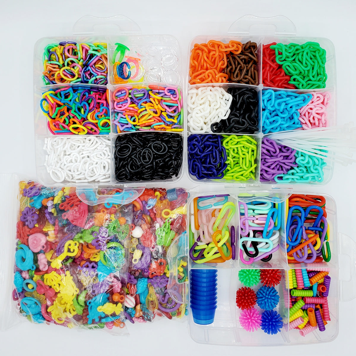 1lb Mixed Bulk Acrylic Charms Pendants | DIY Sugar Glider, Bird Toys