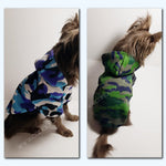 Dog Clothes Camo Hoodie Sweater - Canadian Sugar Gliders