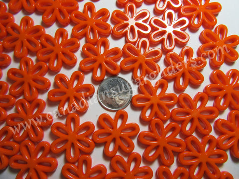 Charms Large Daisy Orange 25 count - Canadian Sugar Gliders