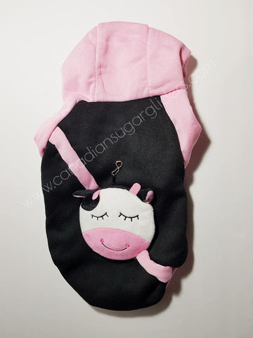 Dog Clothes BackPack Pink Cow - Canadian Sugar Gliders