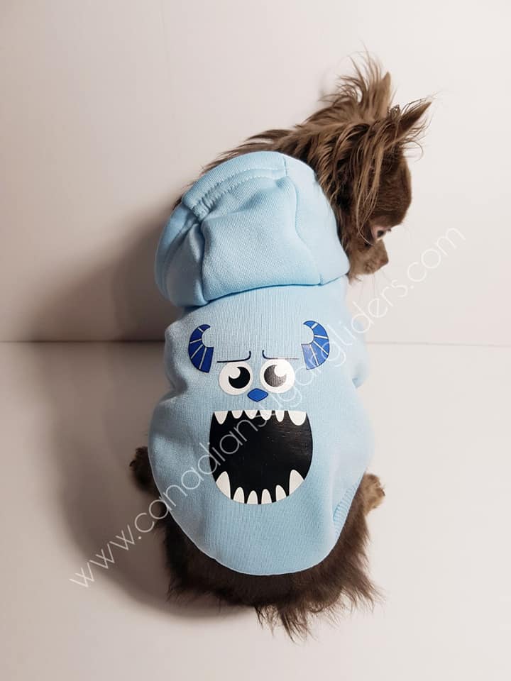 sully monsters inc dog costume Dog Clothes Decal Sully Monsters Inc Hoodie Sweater – Canadian Sugar Gliders