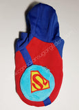 Dog Clothes BackPack Blue Superman - Canadian Sugar Gliders